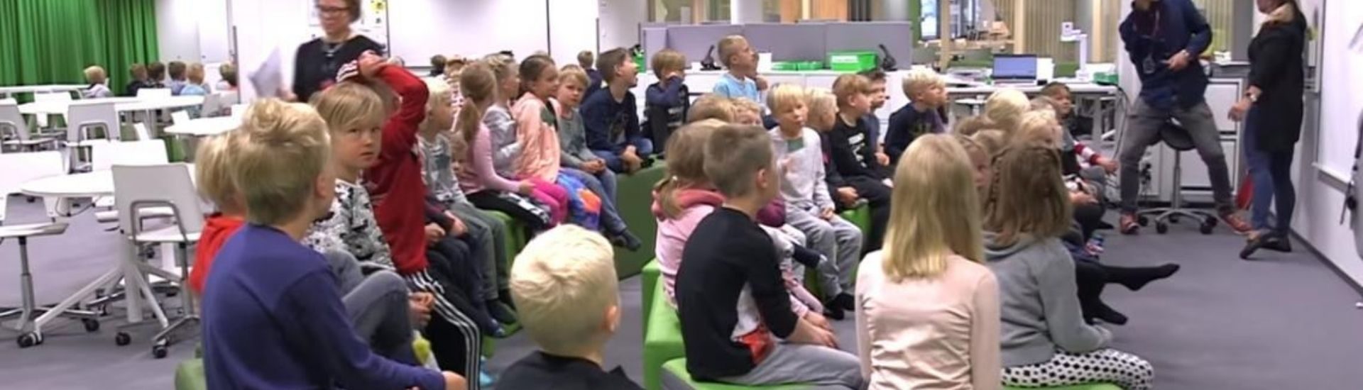 Estudiantes de una escuela de Finlandia