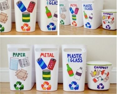 Fotos de distintos recipientes de reciclaje