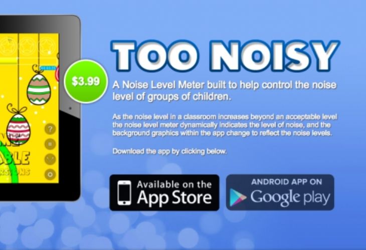Pantallazo de app _Too Noisy_