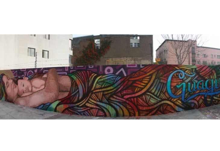 Henruz, grafitis de una guagua