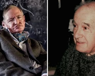 Stephen Hawking y Dikran Tahta