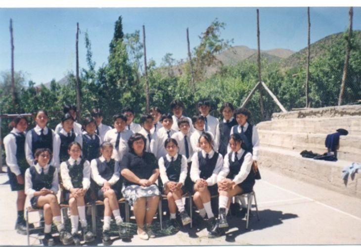 Grupo de 8° año de la Escuela de Tulahuén