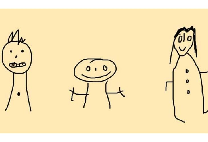 Dibujos de niños sobre el cuerpo humano