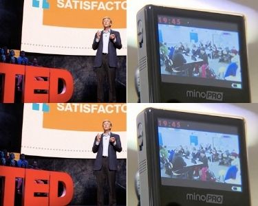 Fotografía de Bill Gates dando una charla TED