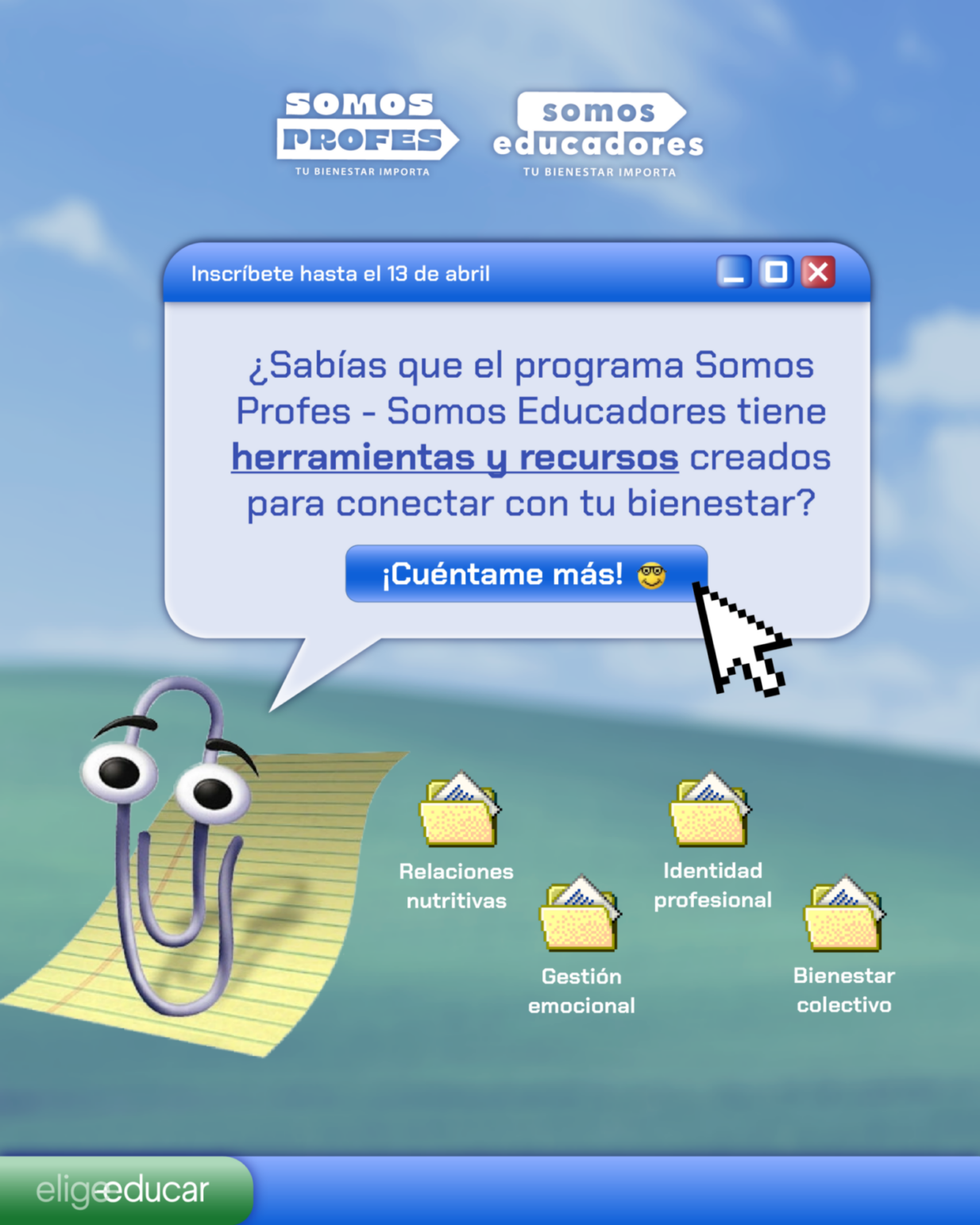 Elige Educar lanza campaña de inscripción para programa que promueve el bienestar docente