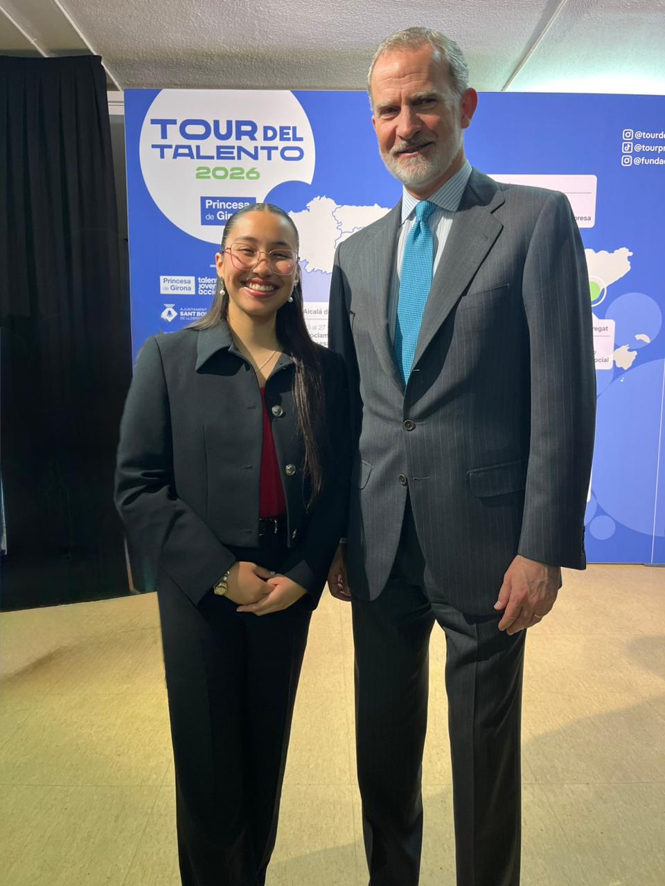 Joven profesora chilena participó del "Tour del Talento" presidido por el Rey Felipe VI