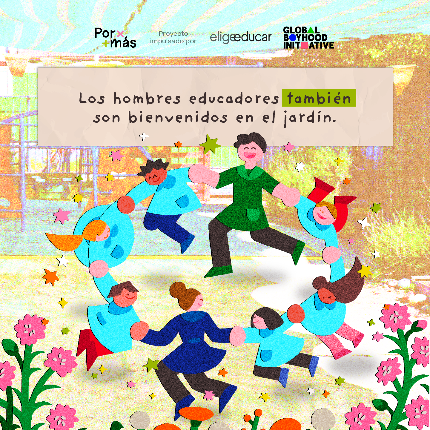 Gran red de organizaciones lanza iniciativa para promover una mayor presencia de hombres en la educación inicial y básica