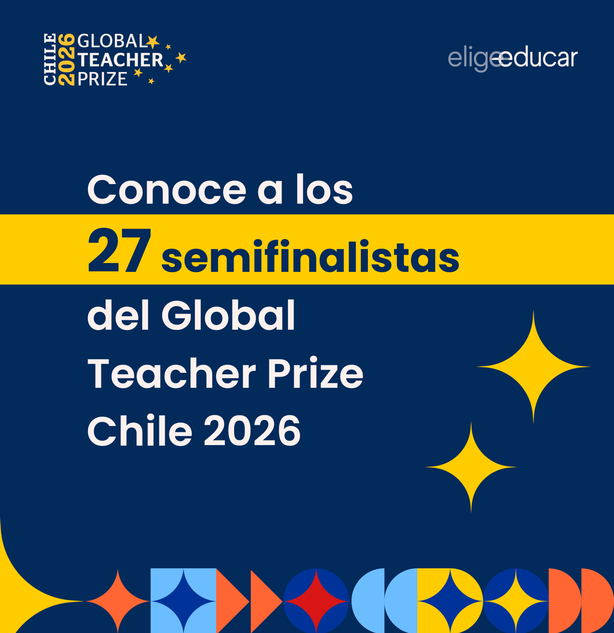 Global Teacher Prize Chile anuncia sus semifinalistas de la versión 2026